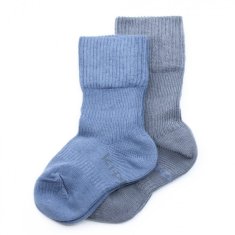 Dětské ponožky Stay-on-Socks 12-18m 2páry Denim Blue