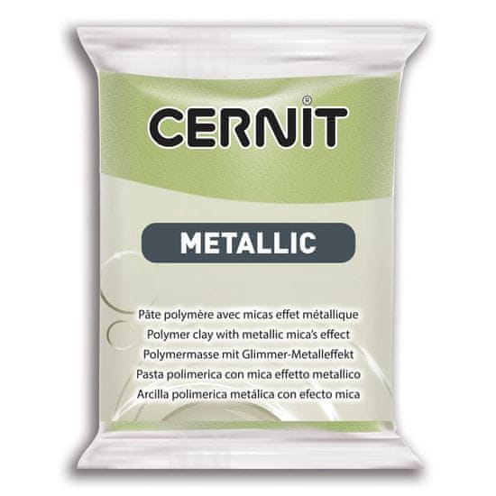 Cernit METALLIC 56g - zlatá zelená