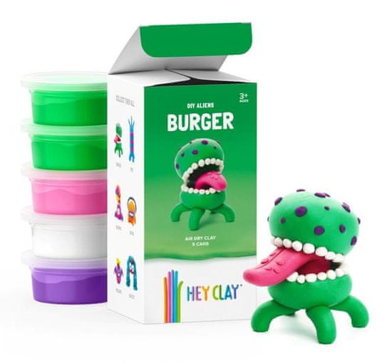 HEY CLAY Kreativní modelovací sada - Burger