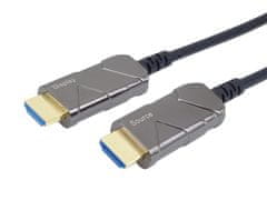 PremiumCord Ultra High Speed HDMI 2.1 optický fiber kabel 8K@60Hz,zlacené 15m