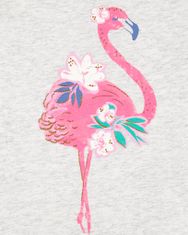 Carter's Triko na ramínka Pink Flamingo holka 12m