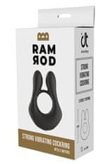 Dreamtoys RAMROD Strong Vibe Cockring (Black), vibrační kroužek na penis