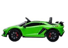 Lean-toys Auto Na Baterie Lamborghini Aventador Zelená
