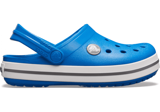 Crocs Crocband Clogs pro děti, 19-20 EU, C4, Pantofle, Dřeváky, Bright Cobalt/Charcoal, Modrá, 204537-4JN