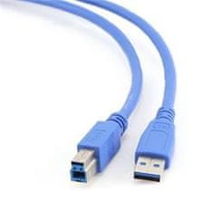 kábel USB 3.0 (AM) na USB 3.0 (BM), 1.8 m, modrý