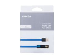 Avacom MIC-40B kabel USB - Micro USB, 40cm, modrá