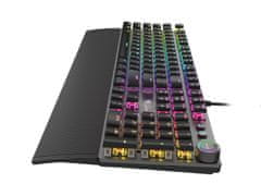 Genesis herní mechanická klávesnice THOR 400/RGB/Kailh Red/Drátová USB/US layout/Černá