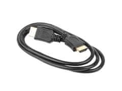 Kabel HDMI-HDMI 4,5m, 1.4, M/M stíněný, zlacené kontakty, CCS, ethernet, černý