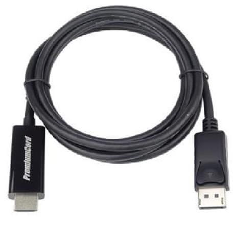 DisplayPort 1.2 na HDMI 2.0 kabel pro rozlišení 4Kx2K@60Hz, 1m