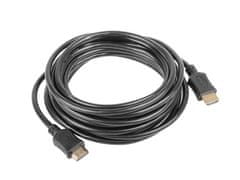 Kabel HDMI-HDMI 4,5m, 1.4, M/M stíněný, zlacené kontakty, CCS, ethernet, černý