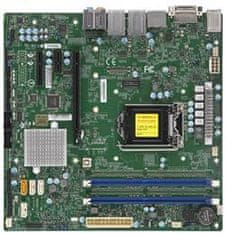 SuperMicro MB 1xLGA1151 (Core 8th gen/ 95W), H310,2xDDR4,4xSATA3,PCIe 3.0 (x16) 2.0(x4,x1),HDMI,DP,DVI,Audio