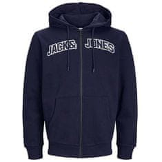 Jack&Jones Pánská mikina JJROUX Regular Fit 12241567 Navy Blazer (Velikost XL)