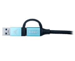 I-TEC propojovací kabel USB 3.1 (Type-C) na USB 3.1 (Type-C) s USB 3.0 adaptérem, 1m