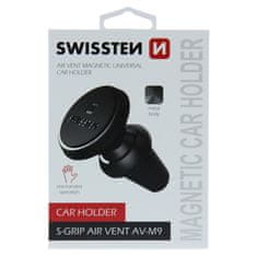 SWISSTEN Magnetický Držák Do Ventilace Auta Swissten S-Grip Av-M9 Černý 8595217456365