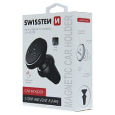 SWISSTEN Magnetický Držák Do Ventilace Auta Swissten S-Grip Av-M9 Černý 8595217456365