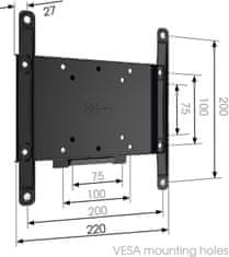 Vogels MA2000 Fixní držák Vogel's pro TV 19-40"