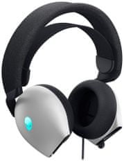 DELL náhlavní souprava AW520H/ Wired gaming Headset/ sluchátka + mikrofon/ bílá