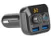 Nedis FM Transmitter do auta/ Hands free volání/ 1.0 "/ LED obrazovka/ Bluetooth 5.0/ 12 - 24 V DC/ 2.4 A/ 2x USB/ černý