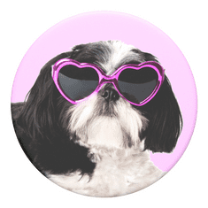 PopSockets PopTop Gen.2, Sassy Shih Tzu, shih tzu se slunečními brýlemi, výměnný vršek