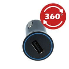 SWISSTEN CAR CHARGER WITH USB 1A POWER + CABLE MICRO USB