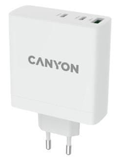 Canyon síťová rychlonabíječka GaN, H-140 (140W), vstup 100-240V, výstup USB-C1/C2 5-20V, USB-A 1/A2 4.5-20V