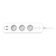 Tenda SP15 Beli - Smart Wi-Fi power strip 3x 230V EU, 2x USB port