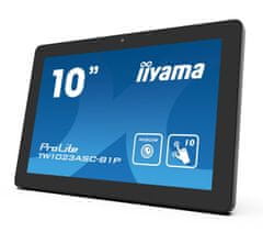 iiyama 10" TW1023ASC-B1P, IPS, HD, capacitive, 10P, 450cd/m2, mini HDMI, WiFi, Webcam, Android 8.1