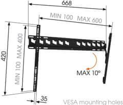 MA 4010 držák s náklonem Vogel's pro TV 40-80"