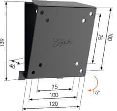 Vogels MA1010 LCD držák na stěnu Vogel´s, 17-26", náklon