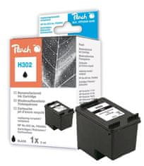 Peach kompatibilní cartridge HP F6U66A, No 302, black, 6ml