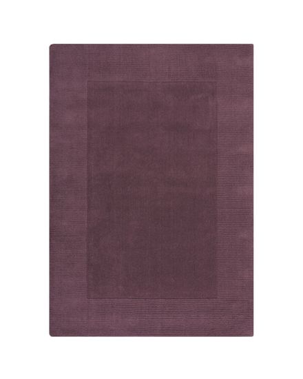 Flair Kusový ručně tkaný koberec Tuscany Textured Wool Border Purple