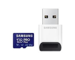 Samsung Samsung/micro SDXC/128GB/180MBps/USB 3.0/USB-A/Class 10/+ Adaptér/Modrá
