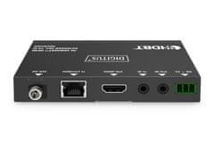 Digitus DS-55520 Sada extenderu 4K HDBaseT, 70 m PoC, RS232, IR, černá