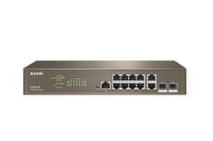 Tenda TEG5312F - L3 Managed Gigabit Switch, 10x RJ45 10/100/1000 Mb/s, 2x SFP 1 Gb/s