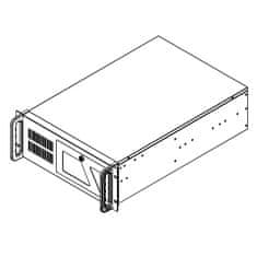 DATACOM 19" Case IPC 4U/585mm Černý bez PSU