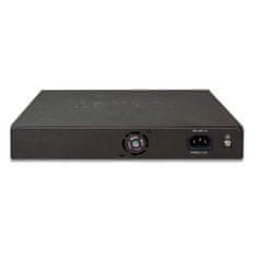 Planet GSD-1222VHP PoE switch, 8x PoE + 2x 1000Base-T + 2x SFP, LCD,VLAN, extend mód 10Mb do 250m, IEEE 802.3at 120W