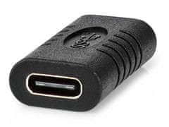 Nedis USB adaptér/ USB 3.2 Gen 2/ USB-C zásuvka/ USB-C zásuvka/ 10 Gbps/ černý