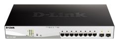 DGS-1210-10MP/E 10-Port Gigabit PoE+ Smart Switch inc. 2x SFP Ports, POE budget 130W