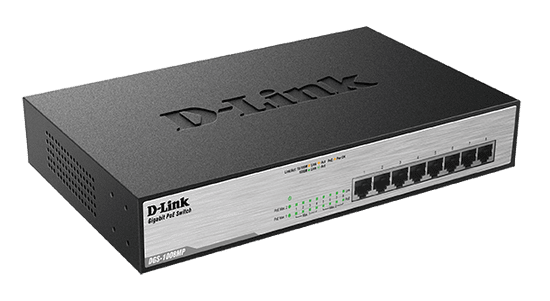 D-Link DGS-1008MP 8x 1000 Desktop Switch,8PoE port