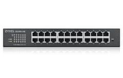 Zyxel GS1900-24E v3, 24-port GbE L2 Smart Switch, rackmount, fanless