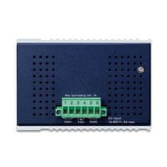 Planet IGS-1020PTF-12V Průmyslový L2 PoE switch, 8x1Gb + 2xSFP, 802.3at 30/240W, IP30, -40~+75°C, 12-56VDC