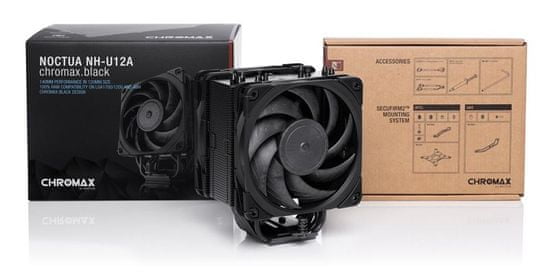 Noctua NH-U12A chromax.black, Intel LGA1700/1200/1150/1151/1155/1156/2011/2066 & AMD AM4/AM3(+)/AM2(+)/FM1/FM2(+)