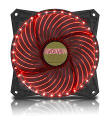 Evolveo ventilátor 120mm, LED 33 bodů, červený