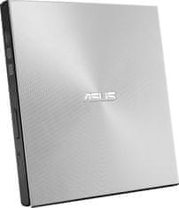 ASUS DVD ZenDrive SDRW-08U9M-U SILVER, External Slim DVD-RW, USB Type-C/Type-A, M-DISC