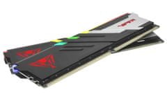 Patriot Viper Venom/DDR5/32GB/6000MHz/CL36/2x16GB/RGB/Black/Silv