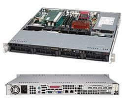 SuperMicro 1U chassis 4x 3,5" HS SAS/SATA, 350W (80PLUS Platinum)