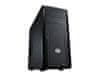 CoolerMaster case miditower Force 500, ATX, černá, USB3.0, bez zdroje, příprava pro vodní chlazení