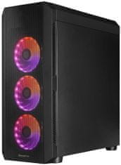 Chieftec MidT Scorpion 4 GL-04B-OP / ATX / 2x USB3.0 / 1x USB2.0 / 4x120mm fan / ARGB/ průhledná bočnice / černá