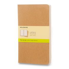 Moleskine Sešity Cahier L, čistý, 3 ks, karton