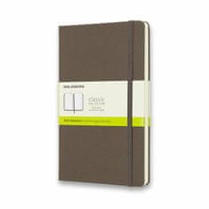 Moleskine Zápisník - tvrdé desky L, čistý, khaki